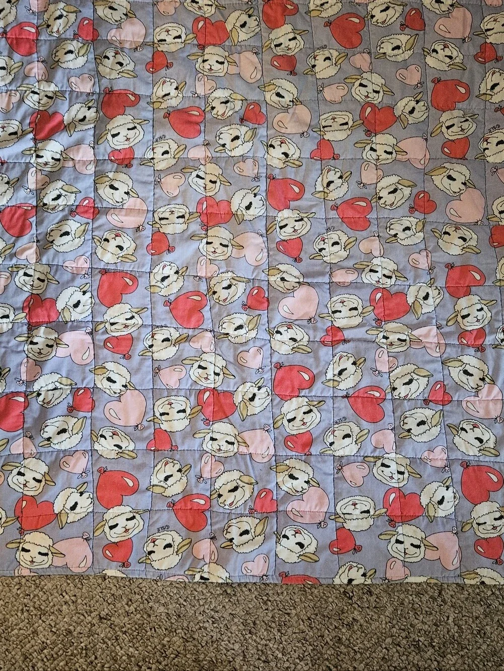 Handmade Lamb Chop Purple Quilt